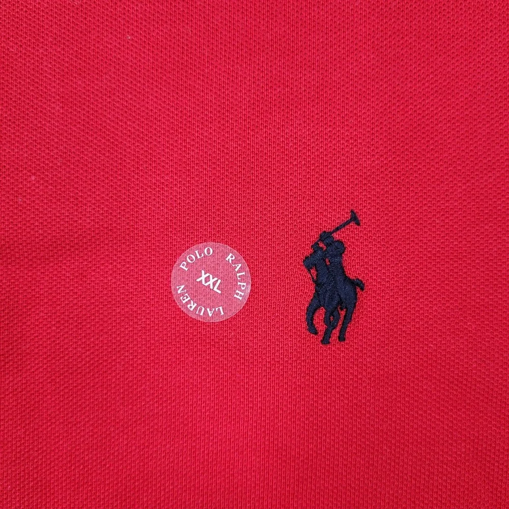 Polo Ralph Lauren Polo Shirt Mens XXL Red Classic Fit Short Sleeve Pique